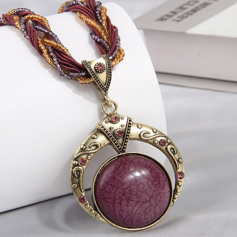 Fine Rice-Grain Elegant Ladies Necklace