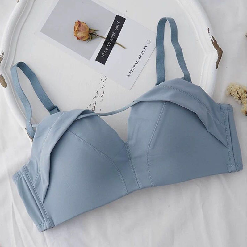 Women's Fashion No Steel Ring Receiving Breast Bra Set