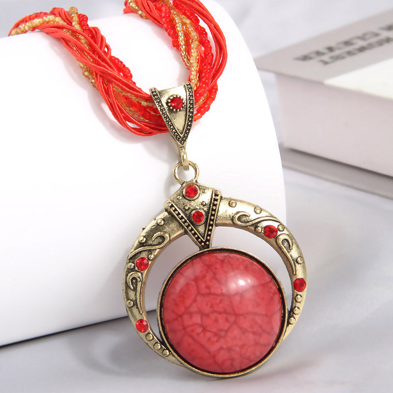 Fine Rice-Grain Elegant Ladies Necklace